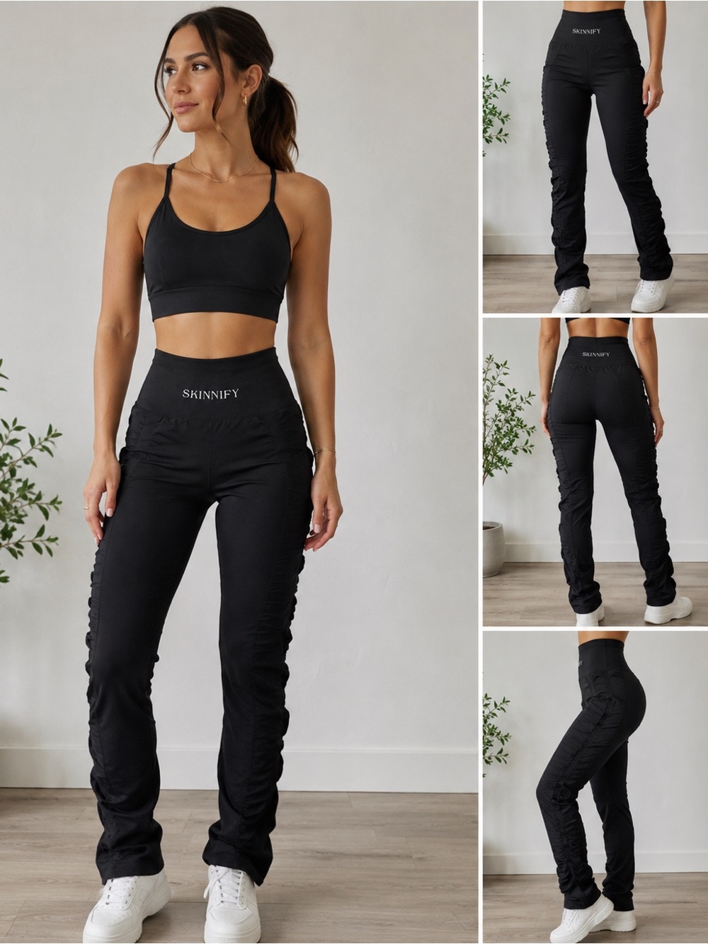 SKINNIFY Scrunch Leggings / Shapewear – Black – never worn